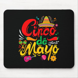 Funny Cinco De Mayo Mexican Fiesta Party 5 De Mayo Mouse Pad
