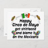 Funny Cinco de Mayo Postcard (Front/Back)