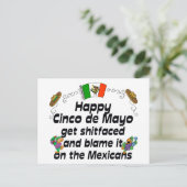 Funny Cinco de Mayo Postcard (Standing Front)