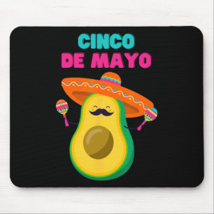 Funny Cinco De Mayo Shirt - Avocado Fiesta Mouse Pad