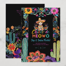 Funny Cinco De Mayo Sip and Salsa Cat FIESTA