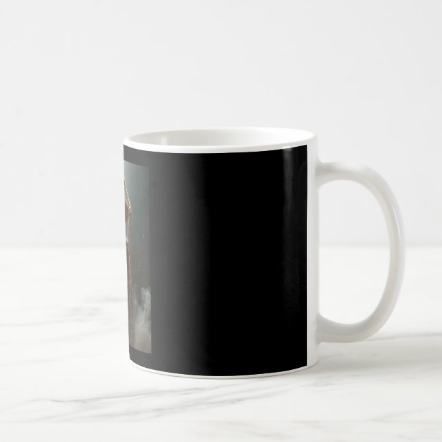 Funny cinco de mayo skeleton fiesta heart hands coffee mug (Right)