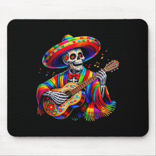 Funny Cinco De Mayo Skeleton Skull Fiesta Mouse Pad