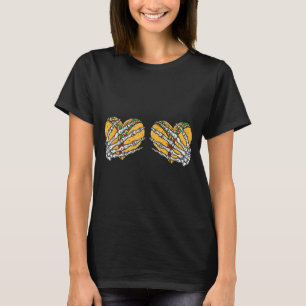 Funny cinco de mayo taco skull hands Funny cinco d T-Shirt