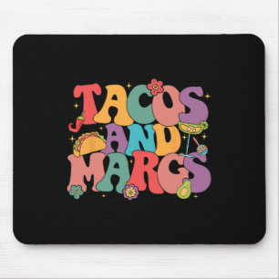 Funny Cinco De Mayo Tacos And Margs Mexican Fiesta Mouse Pad