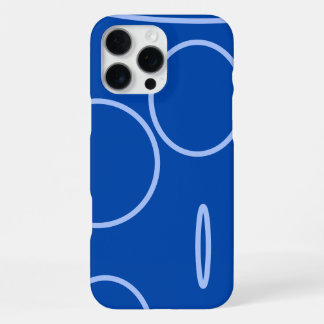 Funny Circles and Loop on Blue iPhone / iPad case