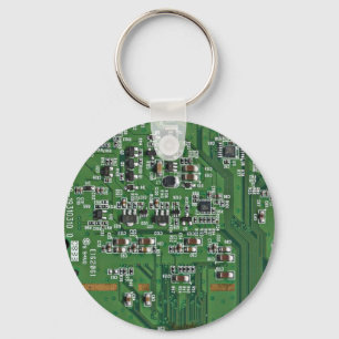Funny circuit board key ring