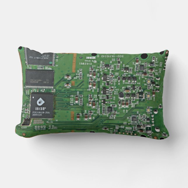 Funny circuit board lumbar cushion (Front)