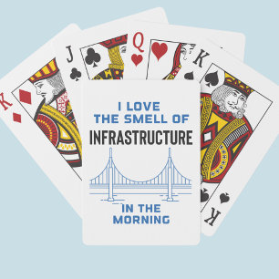 Funny Civil Engineering Bridge Engineer Playing Cards