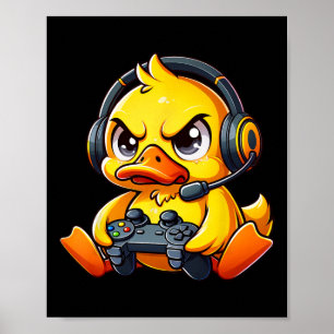 Funny Ck To School Gamer Boys Girls Kids Press Sta Poster