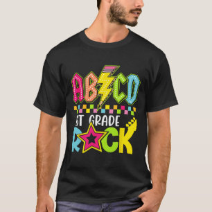 Funny Ck To School Lightning Bolt 1st Grade Rock K T-Shirt