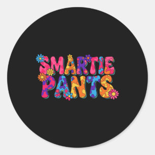 Funny Ck To School Smartie Pants Classic Round Sticker