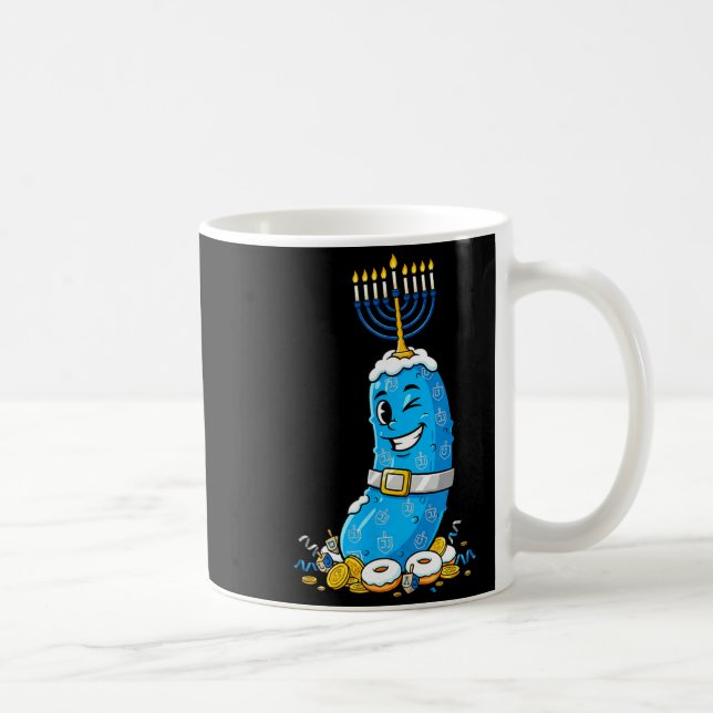 Funny Ckle Dreidel Menorah Hanukkah Kids Womens Me Coffee Mug (Right)