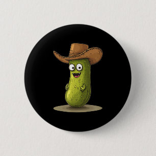 Funny Ckle In Cowboy Hat Costume For Boys And Girl 6 Cm Round Badge