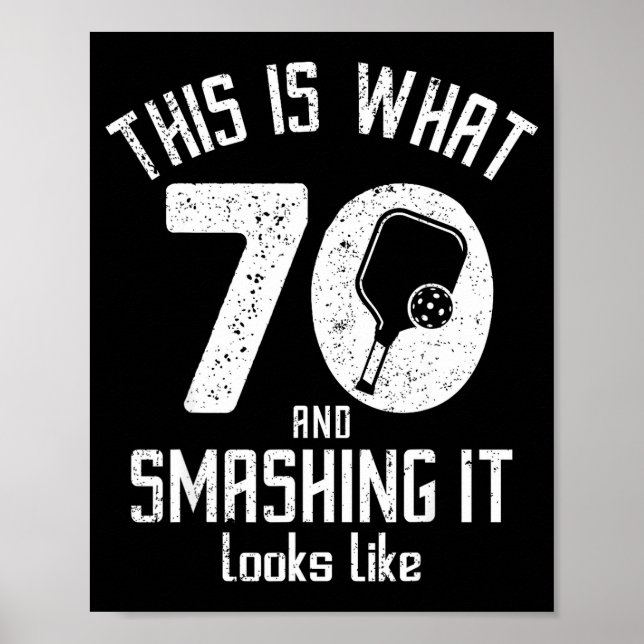 Funny Ckleball 70th Birthday 70 Years Old Love Ckl Poster (Front)