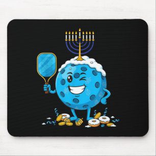 Funny Ckleball Dreidel Menorah Hanukkah Kids Women Mouse Pad