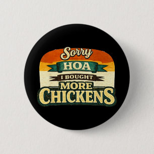 Funny Ckyard Chicken Owner Design – Urn Hen Lover 6 Cm Round Badge