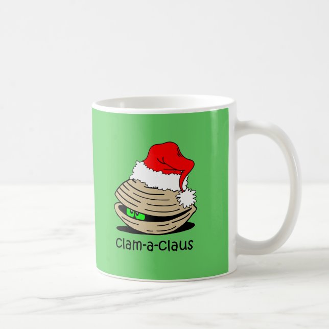 Funny clam Christmas Coffee Mug (Right)
