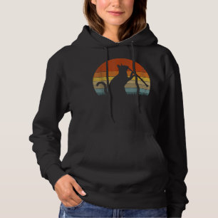 Funny Clarinet Cat Clarinet Player Musician Retro  Hoodie