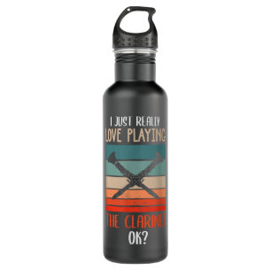 Funny Clarinet Clarinetist Instrument Clarinet Pla 710 Ml Water Bottle