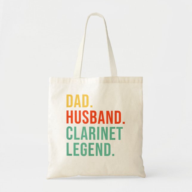 Funny Clarinet I Destroy Silence Clarinetist For M Tote Bag (Front)