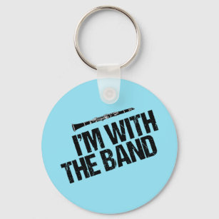 Funny Clarinet I'm With the Band Key Ring