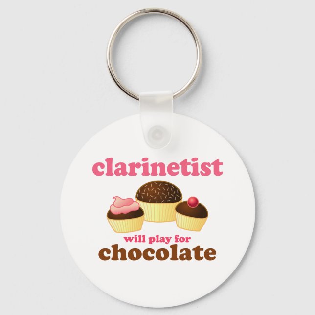 Funny Clarinet Key Ring (Front)