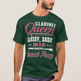 Funny Clarinet Player Clarinetist Clarinet Queen T-Shirt