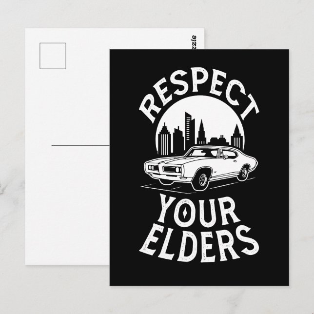Funny Classic Car Quote Postcard (Front/Back)