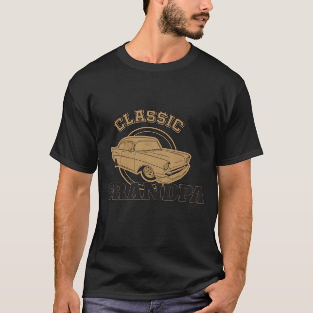 Funny Classic Grandpa Car Lover girl T-Shirt (Front)