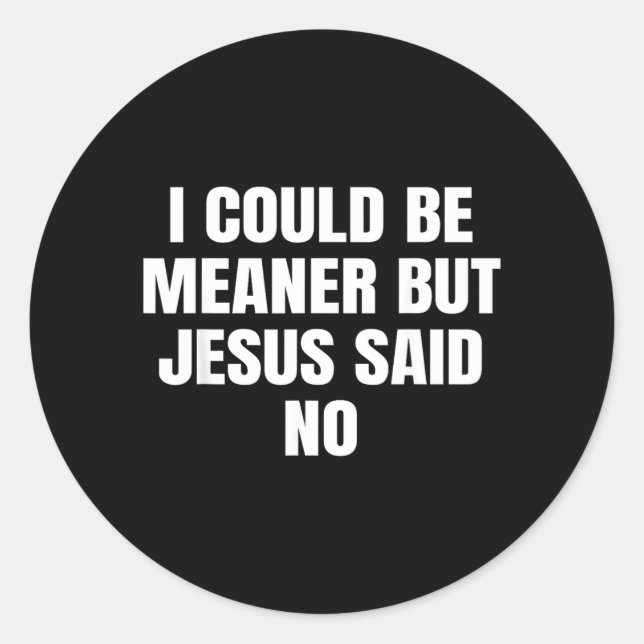 Funny Classic Round Sticker (Front)