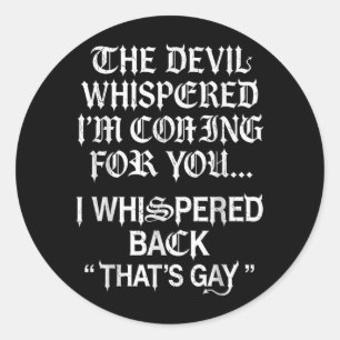 Funny Classic Round Sticker