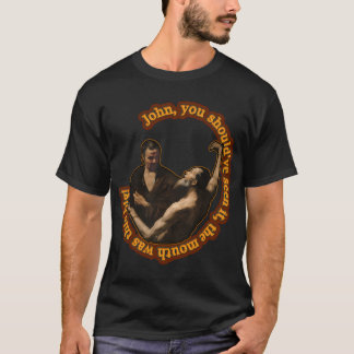 Funny Classical Art Sticker T-Shirt