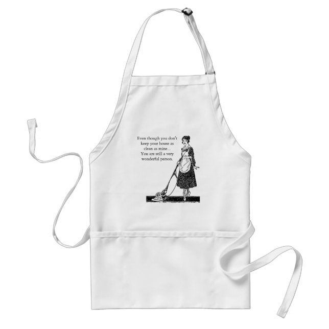 Funny Clean House - Customise Standard Apron (Front)