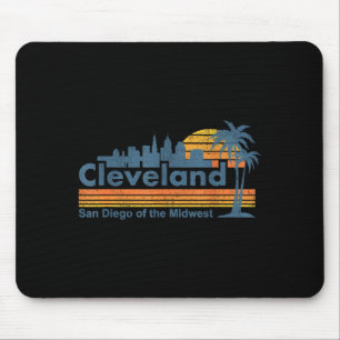 Funny Cleveland Skyline San Diego Of The Midwest R Mouse Pad