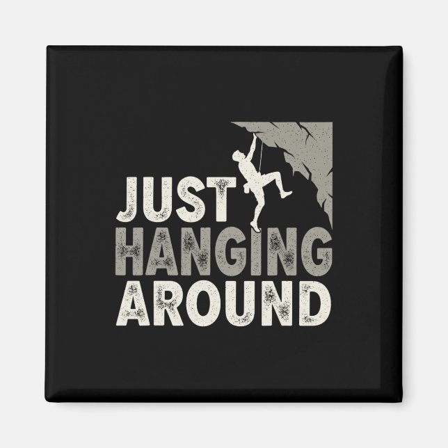 Funny Climb Bouldering Mountain Climbing  Magnet (Front)