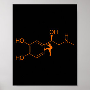 Funny Climbing Adrenaline Formula, Rock Climber Poster