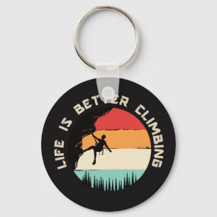 Funny Climbing Key Ring