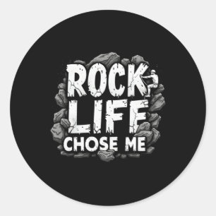 Funny Climbing Quote Gift Life Classic Round Sticker