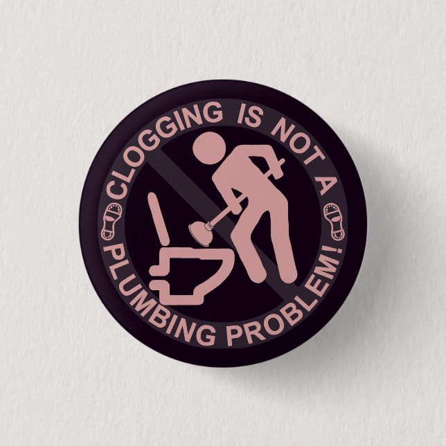 Funny Clogger Clogging 3 Cm Round Badge (Front)