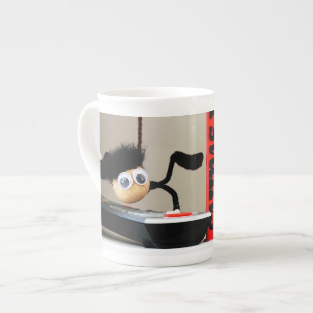 Funny close up of 'Mission Impossible' Fubby Bone China Mug (Front Left)