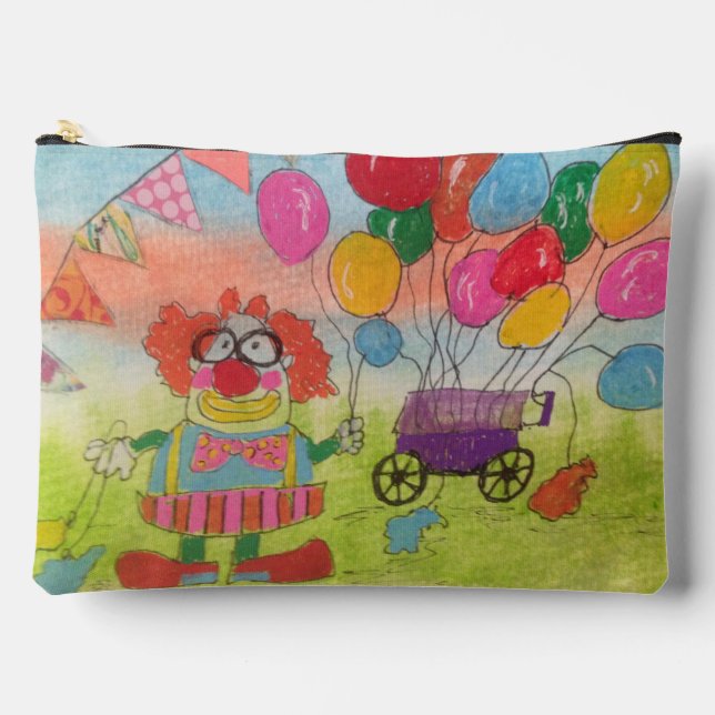 Funny Clown  Accessory Pouch (Front)