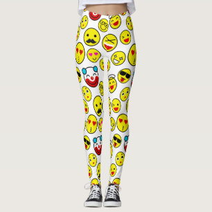 funny clown emojis leggings
