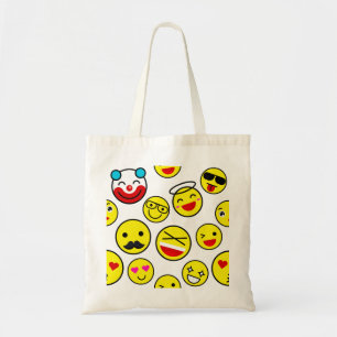 funny clown emojis tote bag