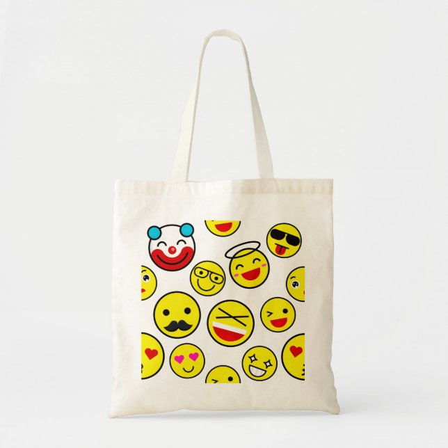 funny clown emojis tote bag (Front)