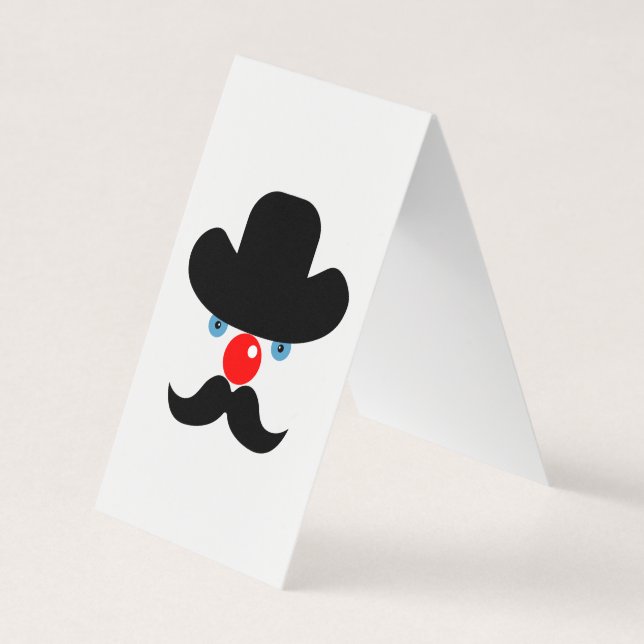 Funny clown face business card (Front)
