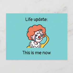 Funny Clown Postcard - Quarantine Postcard Friends