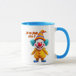 Funny clown with a smile. mug