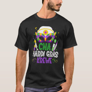 Funny Cna Krewe Nurse Nursing Mask Mardi Gras Carn T-Shirt