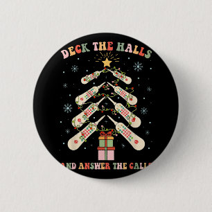 Funny Cna Nurse Christmas Medical Xmas Trees Nursi 6 Cm Round Badge